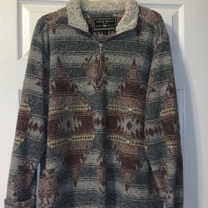 True Grit fleece half zip pullover